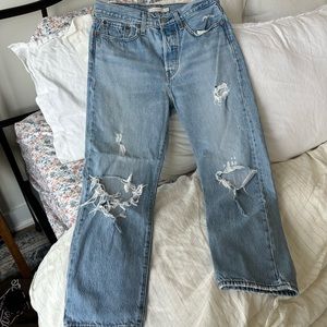 Levi wedgie straight jeans